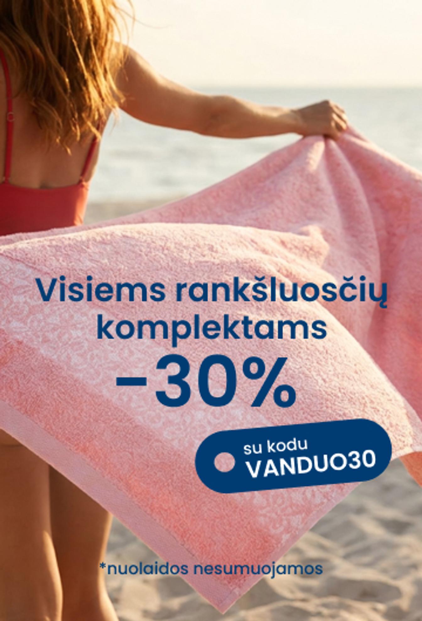 –30 % visiems rankšluosčių komplektams su kodu VANDUO30/ mobile