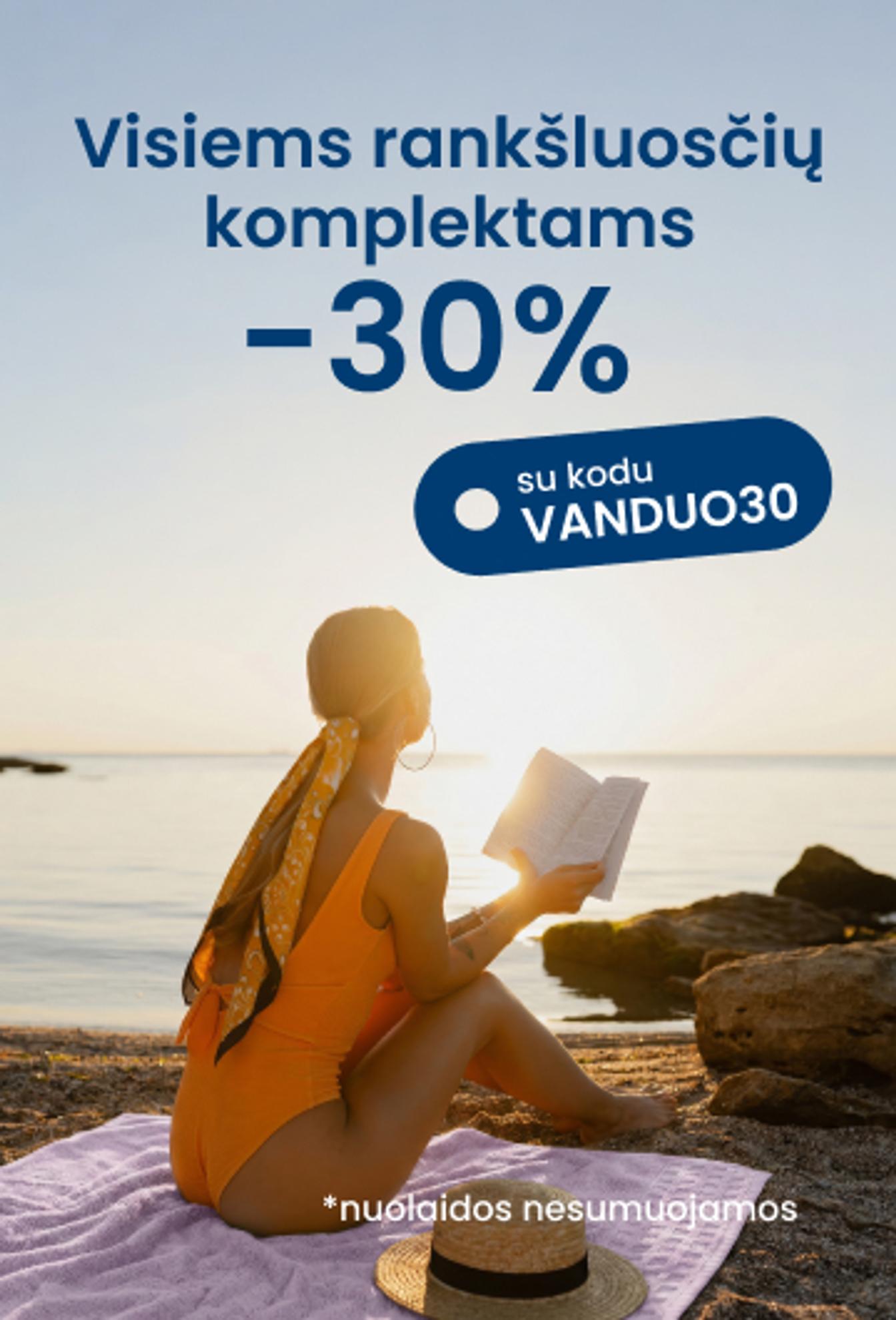 –30 % visiems rankšluosčių komplektams su kodu VANDUO30/ mobile