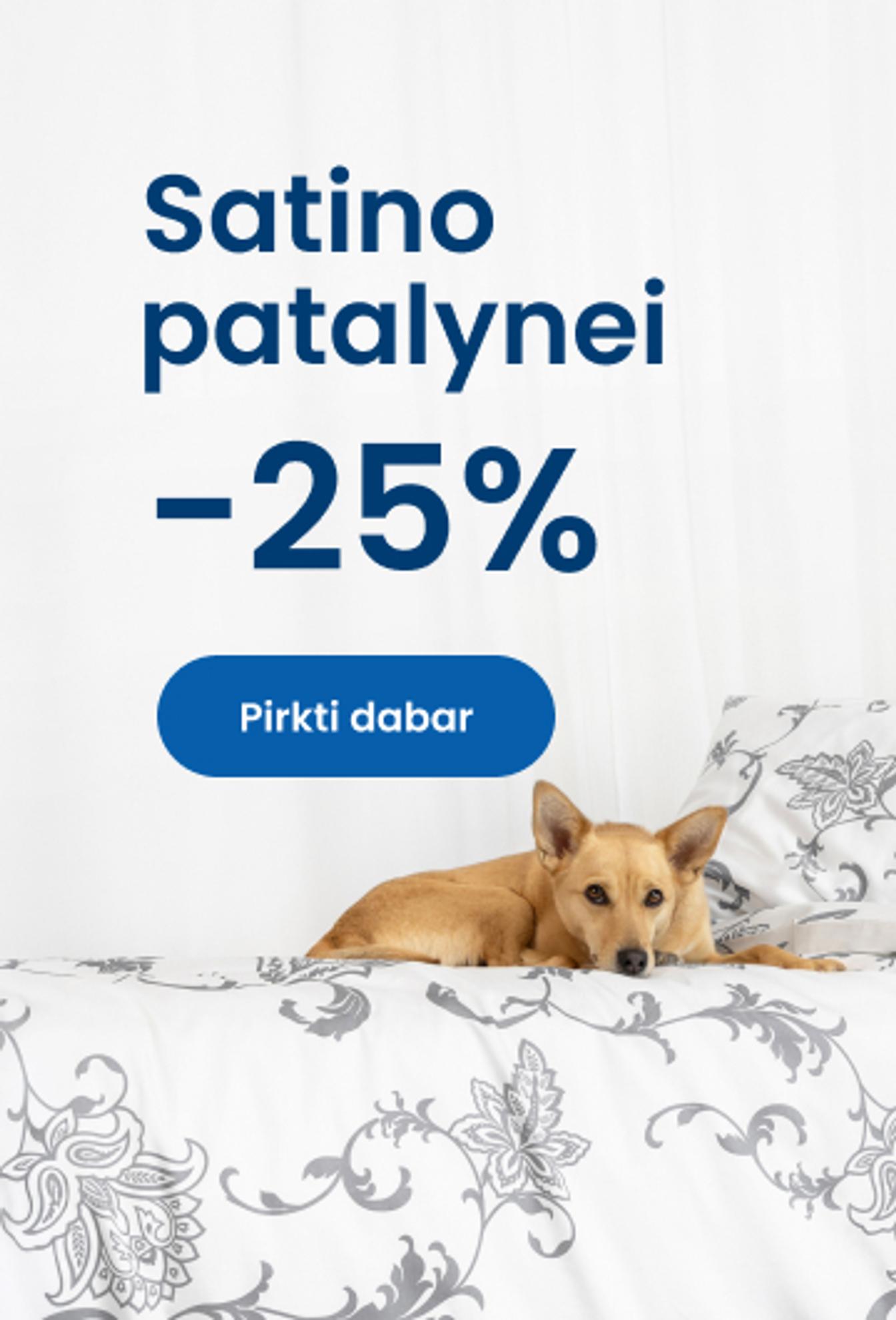 Satino patalynei –25 %/ mobile