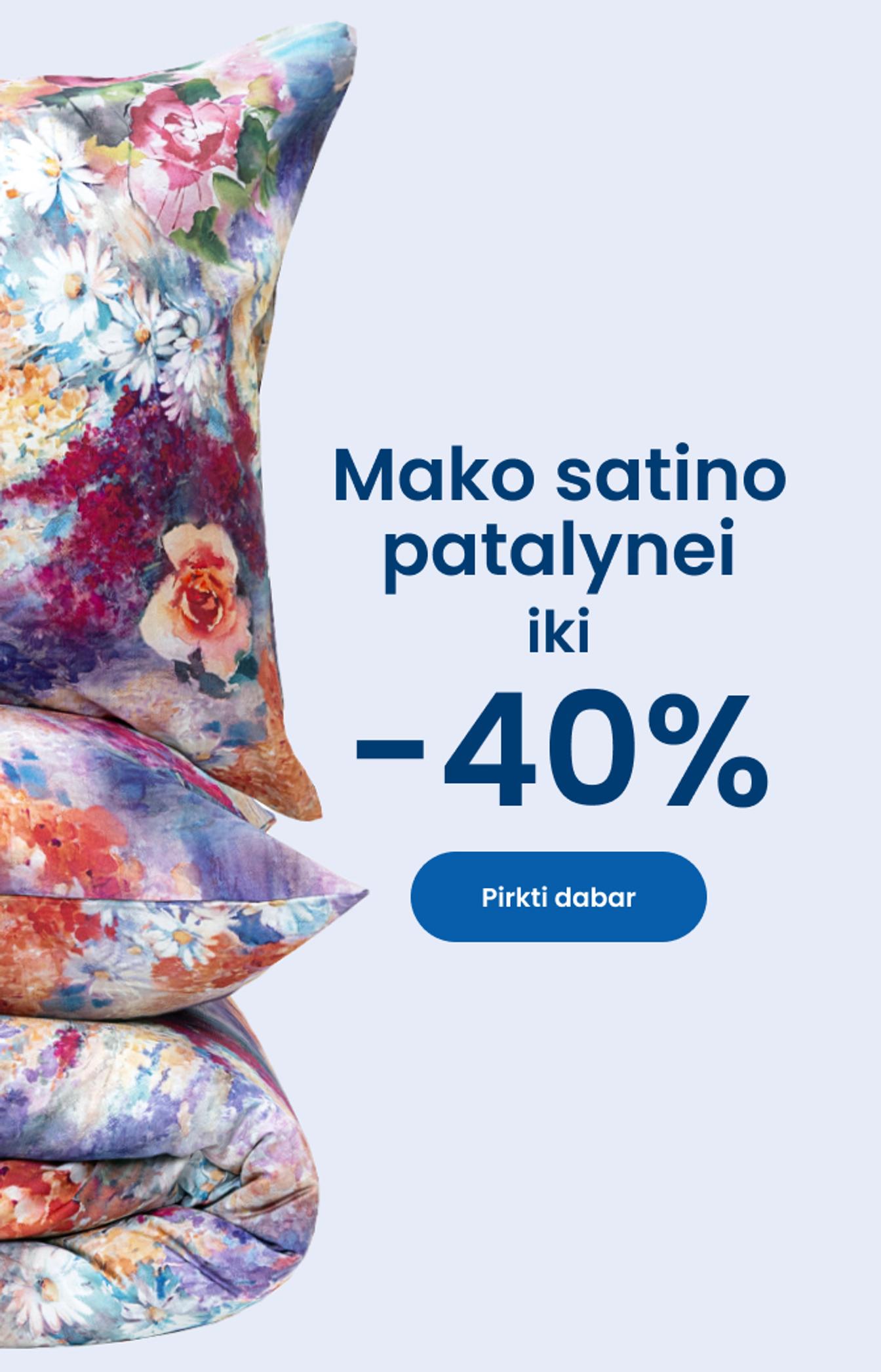 Mako satino patalynei iki -40%/ mobile