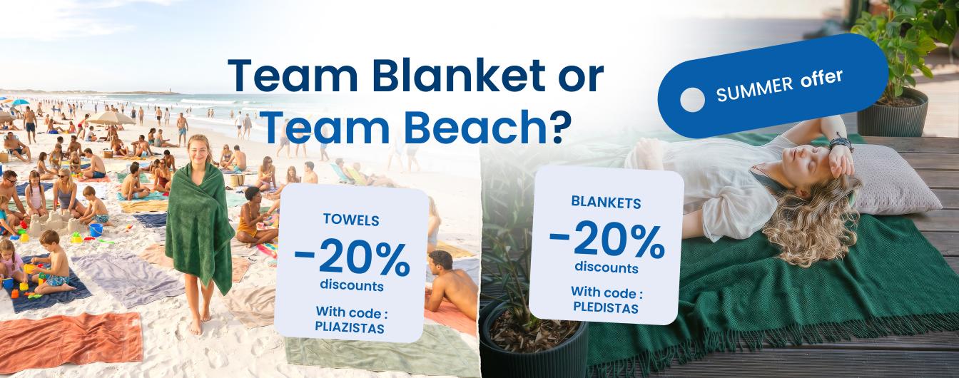 Team Blanket or Team Beach? 20% off blankets with code PLEDISTAS // 20% off towels with code PLEZISTAS