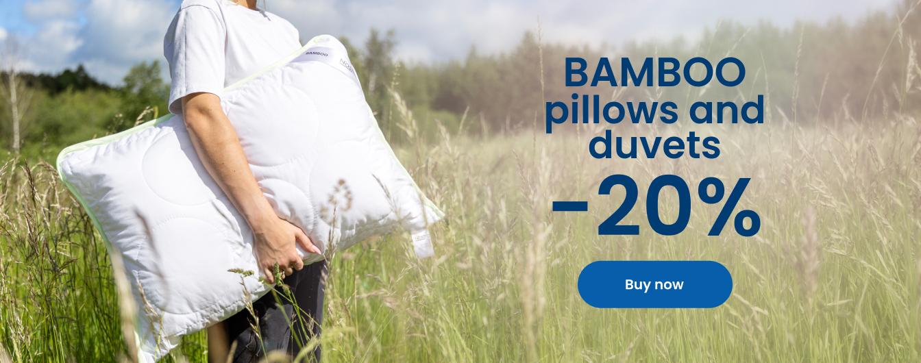 –20% off BAMBOO pillows and duvets/desktop