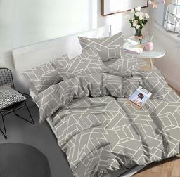 Polycotton bedding set GEOMETRY 30-0843-GREY