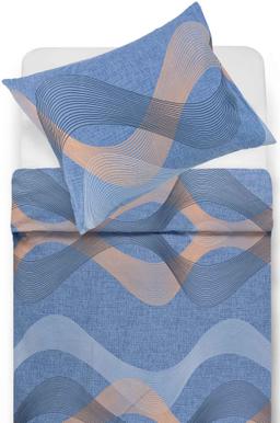 Drobės patalynės komplektas DOLLY 40-1478-BLUE