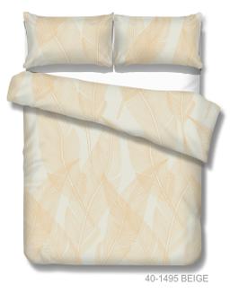Polycotton bedding set ABSTRACT 40-1495-BEIGE